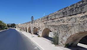 Historic aqueduct in Malta Wignacourt