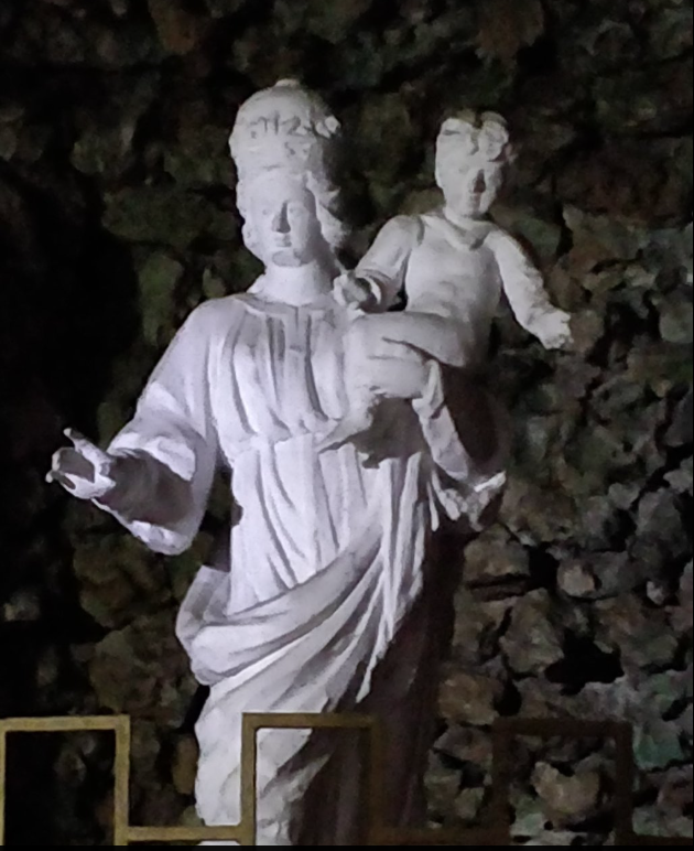 our lady of the grotto malta statue