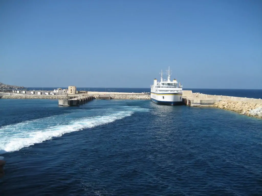 Gozo Channel in Cirkewwa and Ferry to Comino