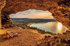 Calypso Cave Gozo sunset