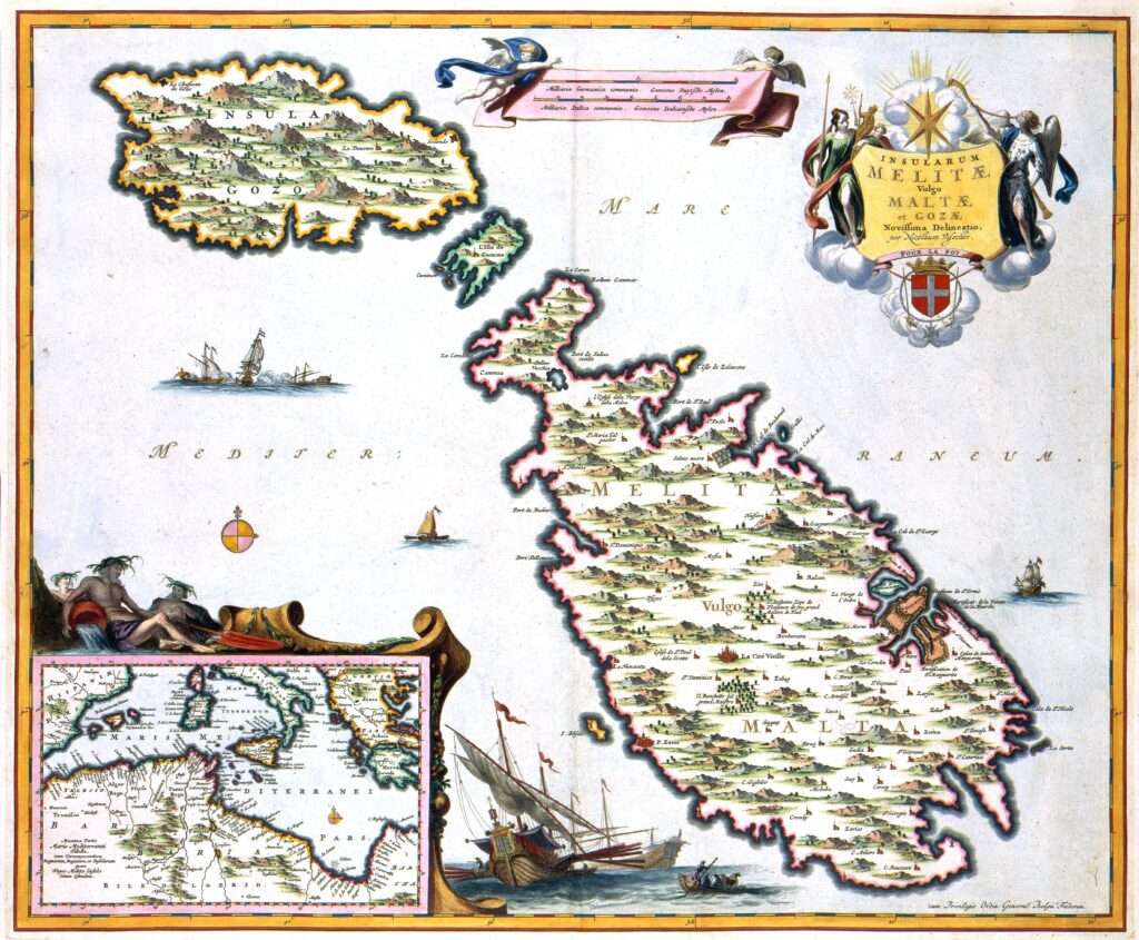 Malta in the Roman World Map