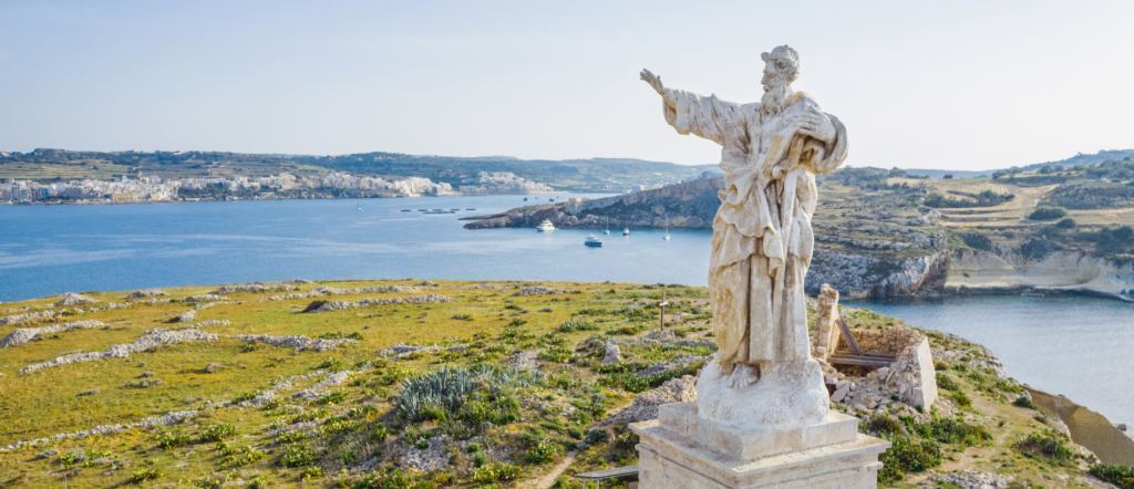 St Paul’s Shipwreck in Malta statue