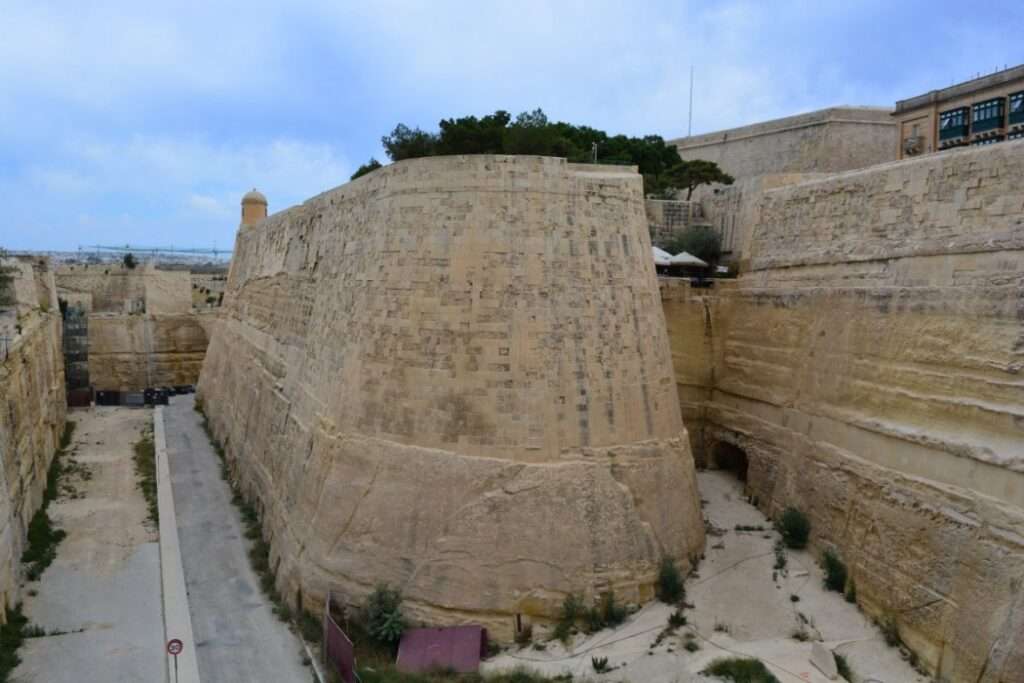 Valletta Fortifications ditch