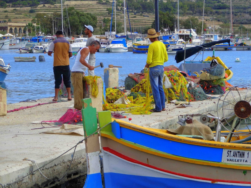 Fishermen in Malta