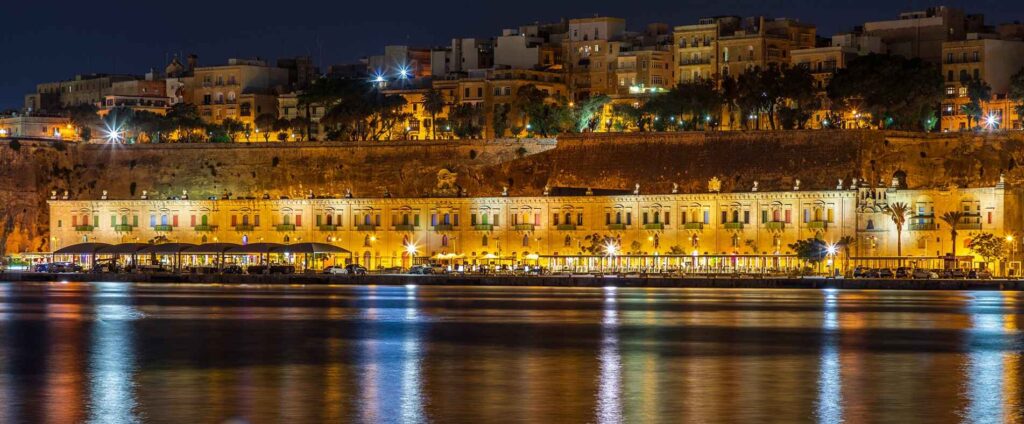 Floriana Waterfront night