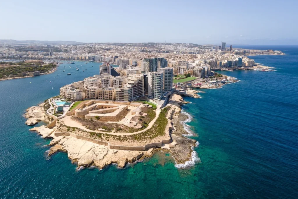 Fort Tigne sliema ariel view