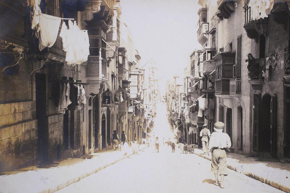 Old Maltese Road Stairways old photo