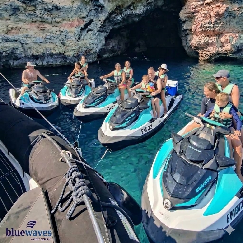 Family jet ski safari