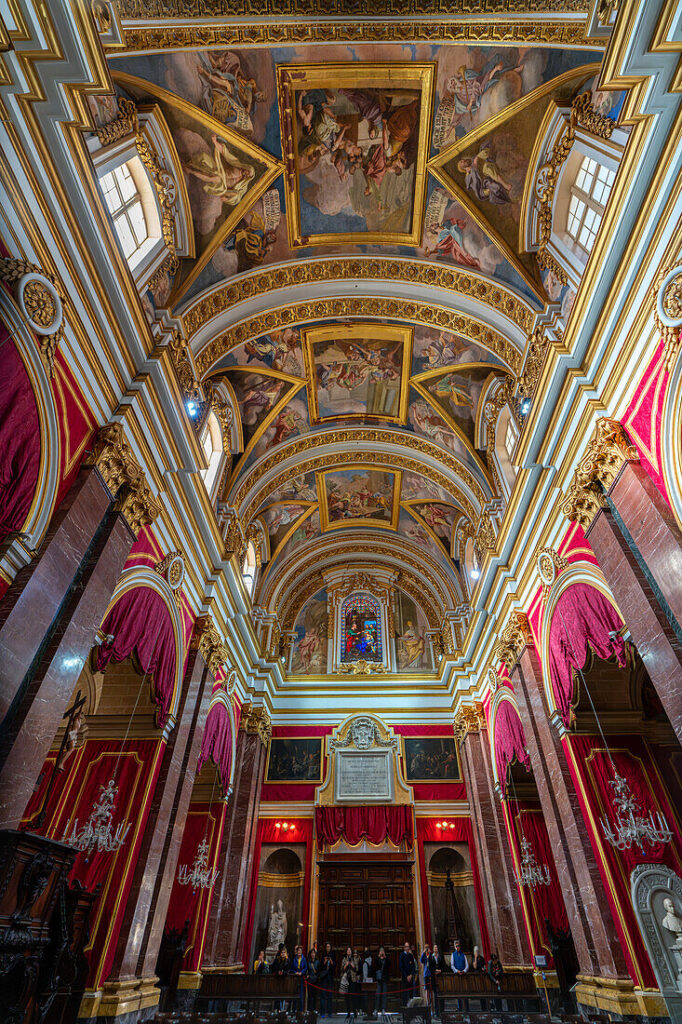 Inside St. Paul's Cathedral, Mdina, Malta