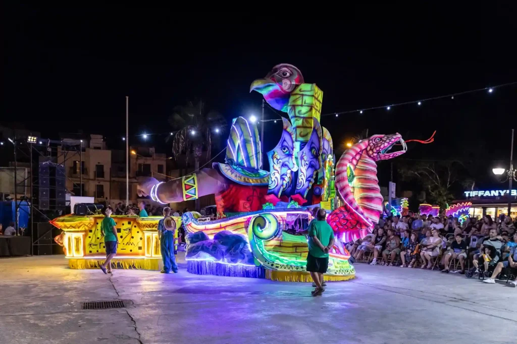 Maltese summer carnival lights