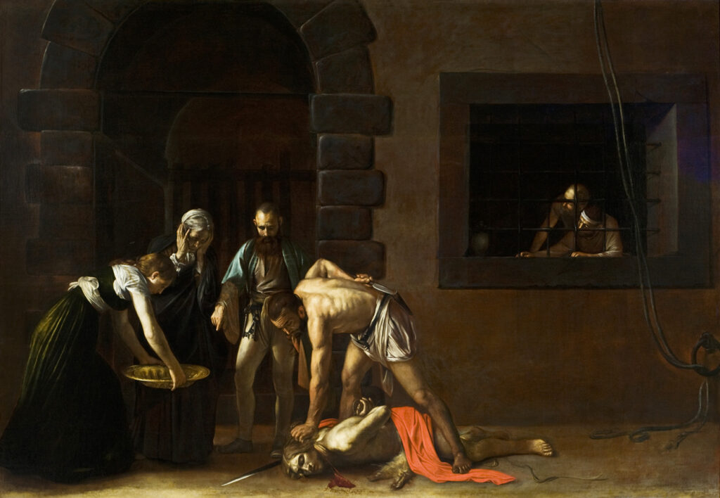 Bible stories – the beheading of John the Baptist (painted 1608)
